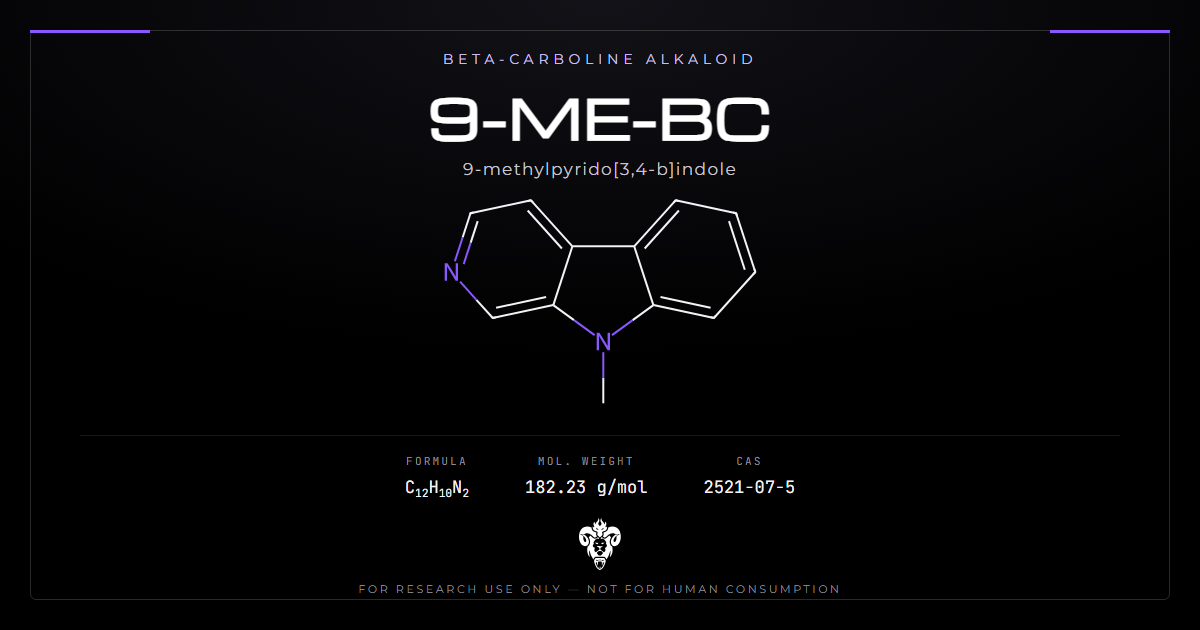 9-ME-BC structure, the beta-carboline alkaloid
