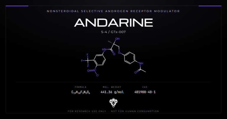 Andarine structure, the nonsteroidal SARM S-4 GTx-007