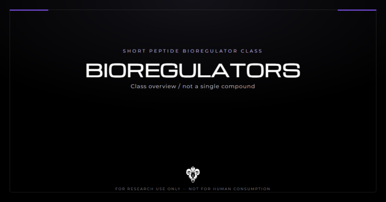 Bioregulators research compound overview