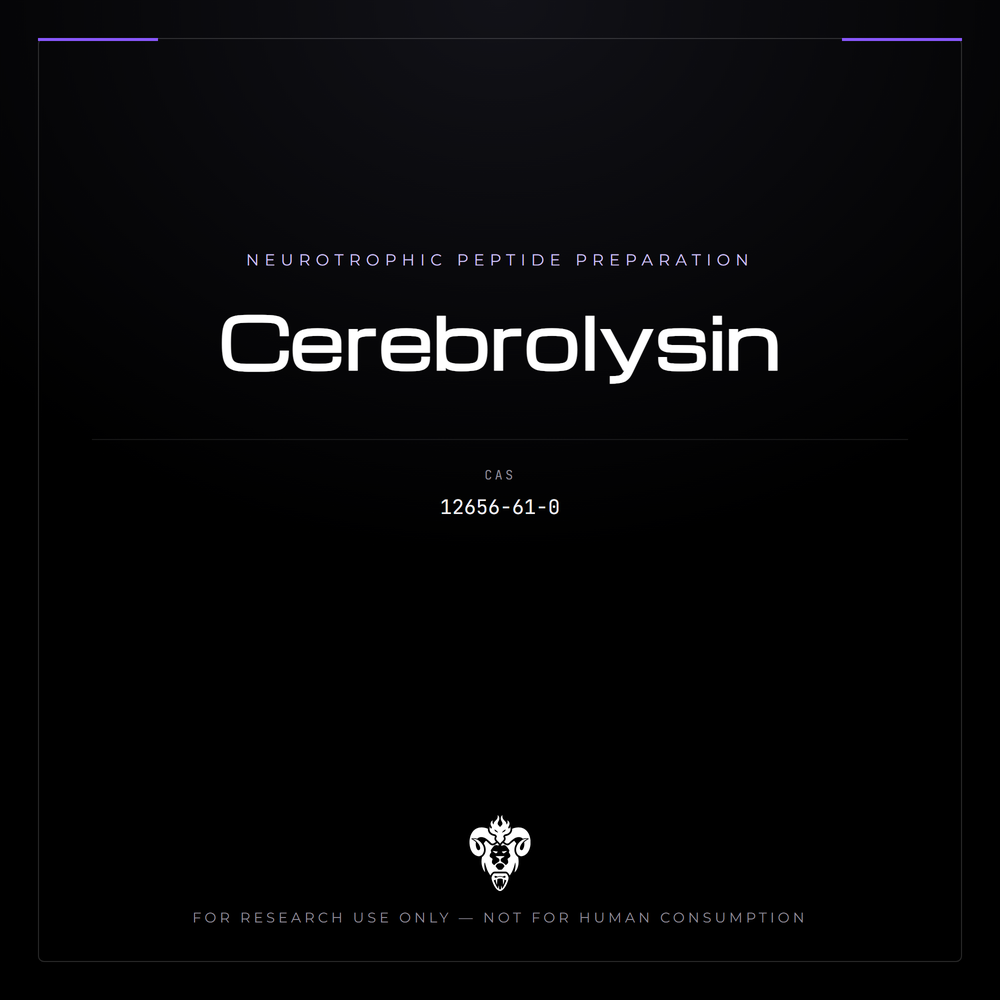 Kimera Chems research compound cover for Cerebrolysin, a biologically derived peptide hydrolysate.