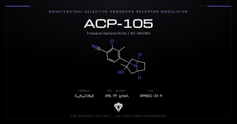 ACP-105 structure, the tropane-based selective androgen receptor modulator