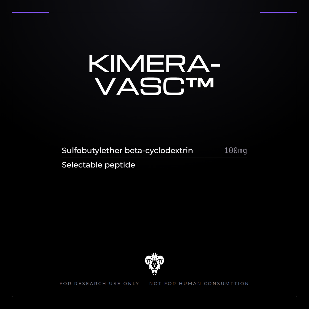 Kimera Chems research compound cover for KIMERA-VASC™, a multi-component vascular research formulation.