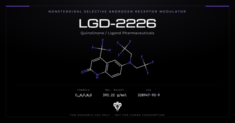 LGD-2226 structure, the nonsteroidal quinolinone selective androgen receptor modulator