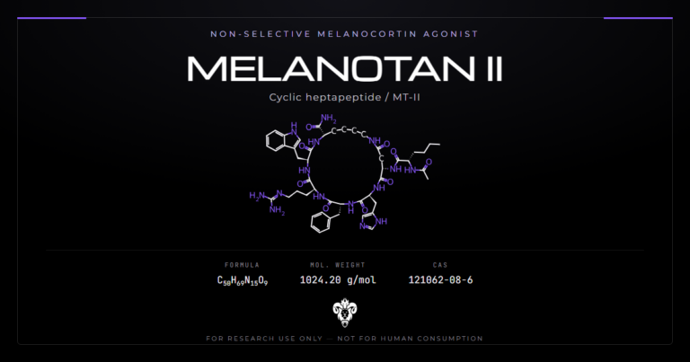 Melanotan II structure, the cyclic heptapeptide melanocortin receptor agonist