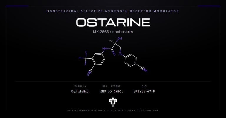 Ostarine structure, the nonsteroidal SARM MK-2866 enobosarm