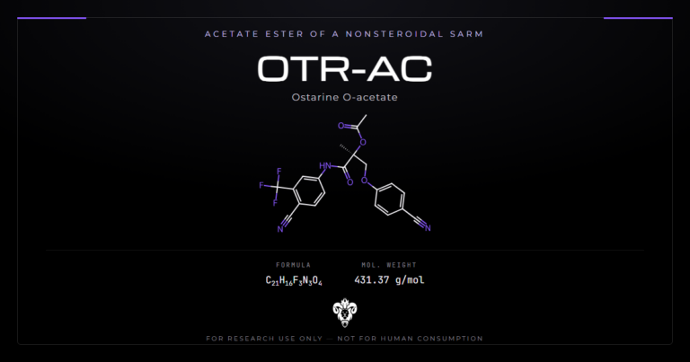 OTR-AC structure, the acetate ester of the SARM ostarine