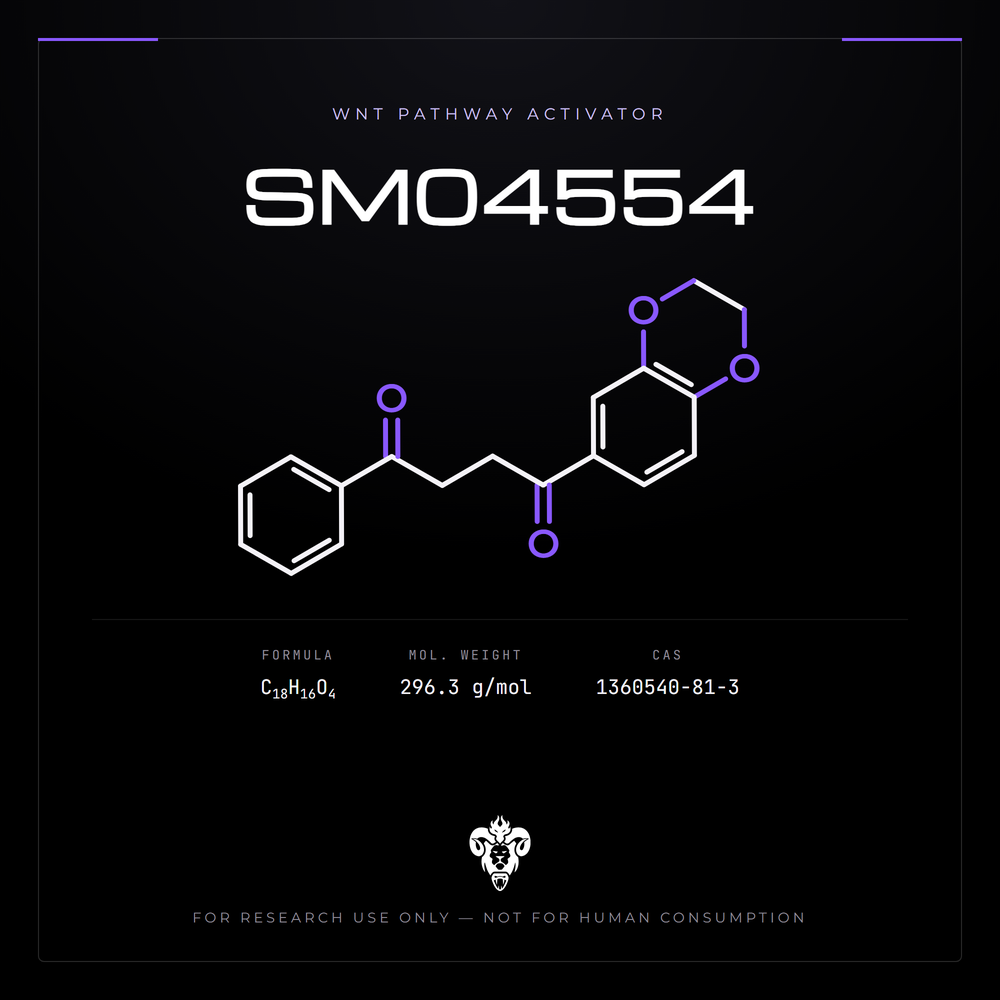 Chemical structure representation of SM04554.