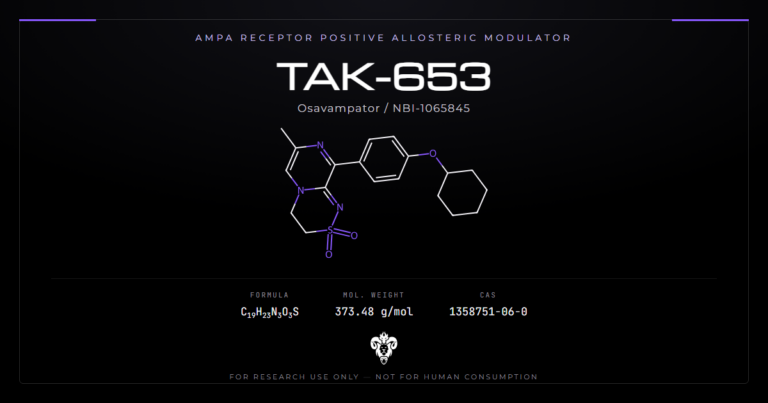 TAK-653 molecular structure and compound identity card — CAS 1358751-06-0, C19H23N3O3S, 373.47 g/mol