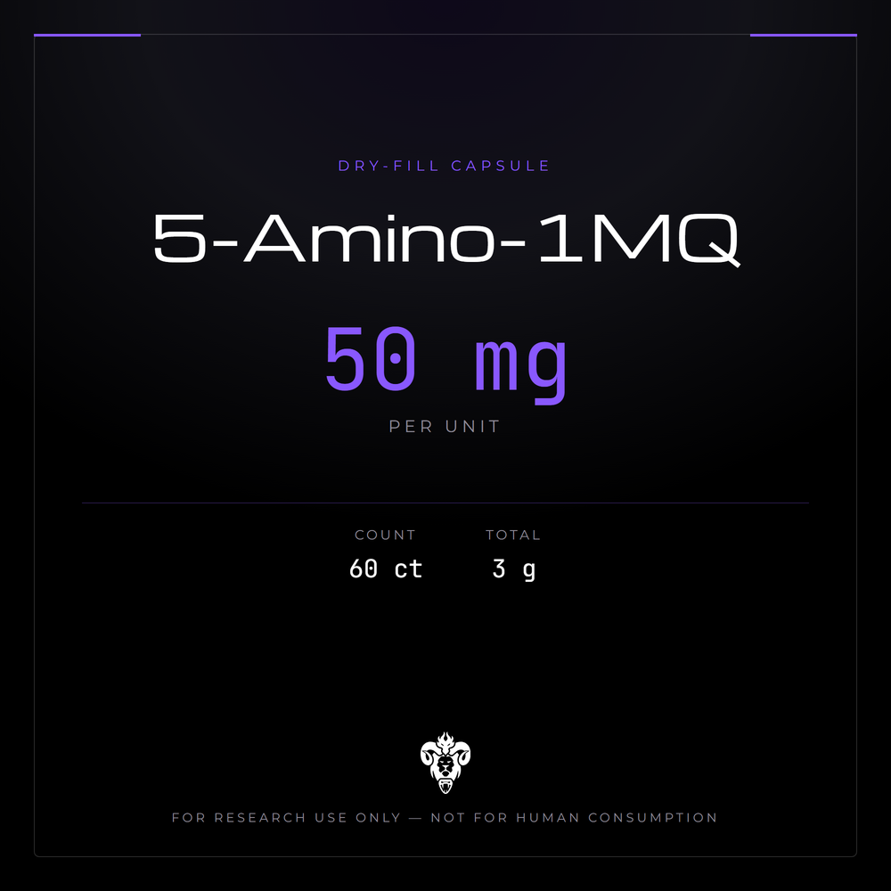 5 amino 1mq 60 count 5-Amino-1MQ For laboratory research use How Does B12 Affect Item Volume::1 Fluid Ounce anti-aging